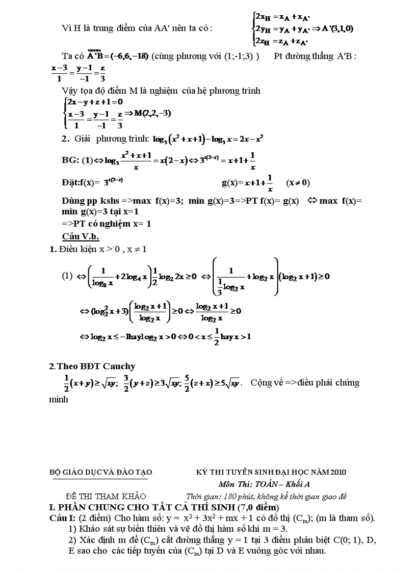 image for page Bộ đề ôn thi đại học 2010 da chi tiết