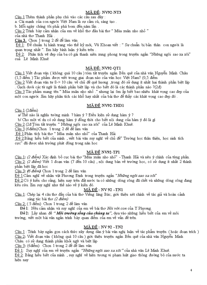 image for page Bộ đề thi học kì 2 lớp 9