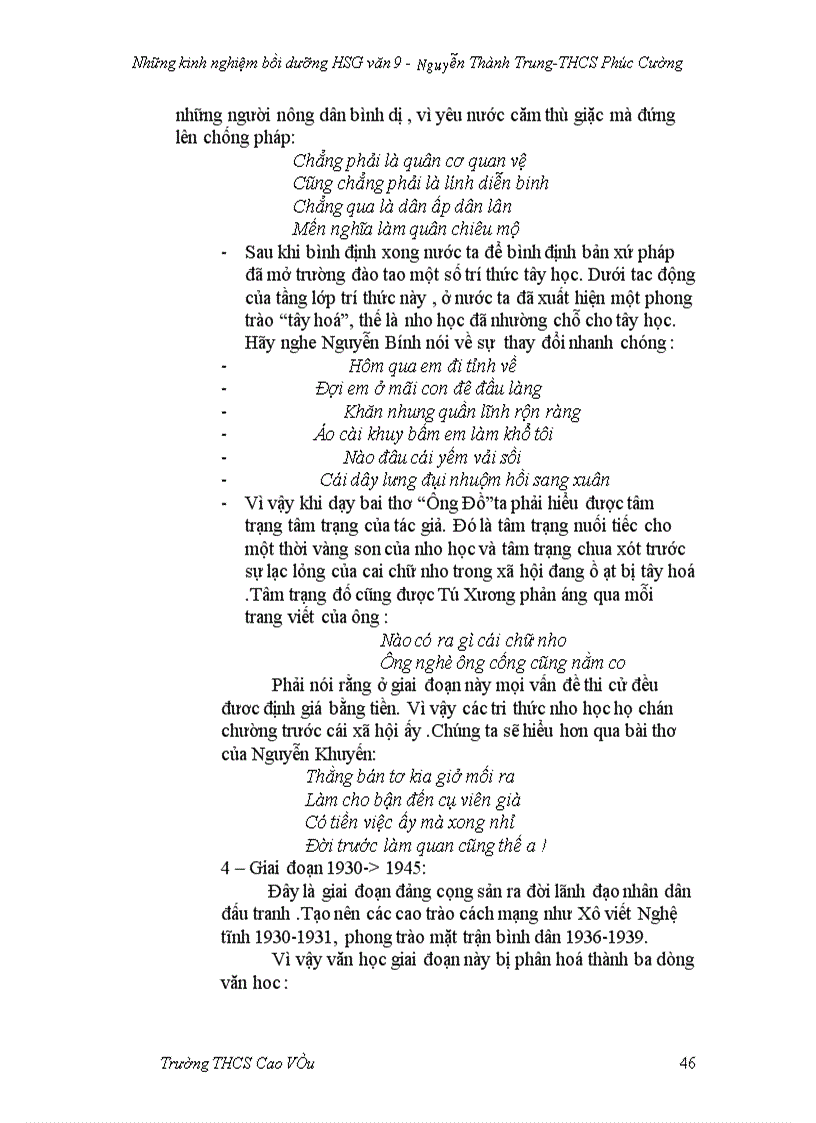 image for page Bồi giỏi ôn thi vào PTTH Văn9