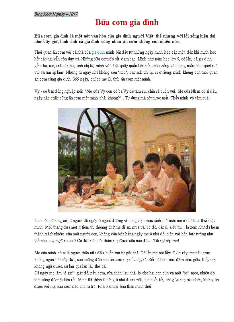 image for page Bữa cơm gia đình