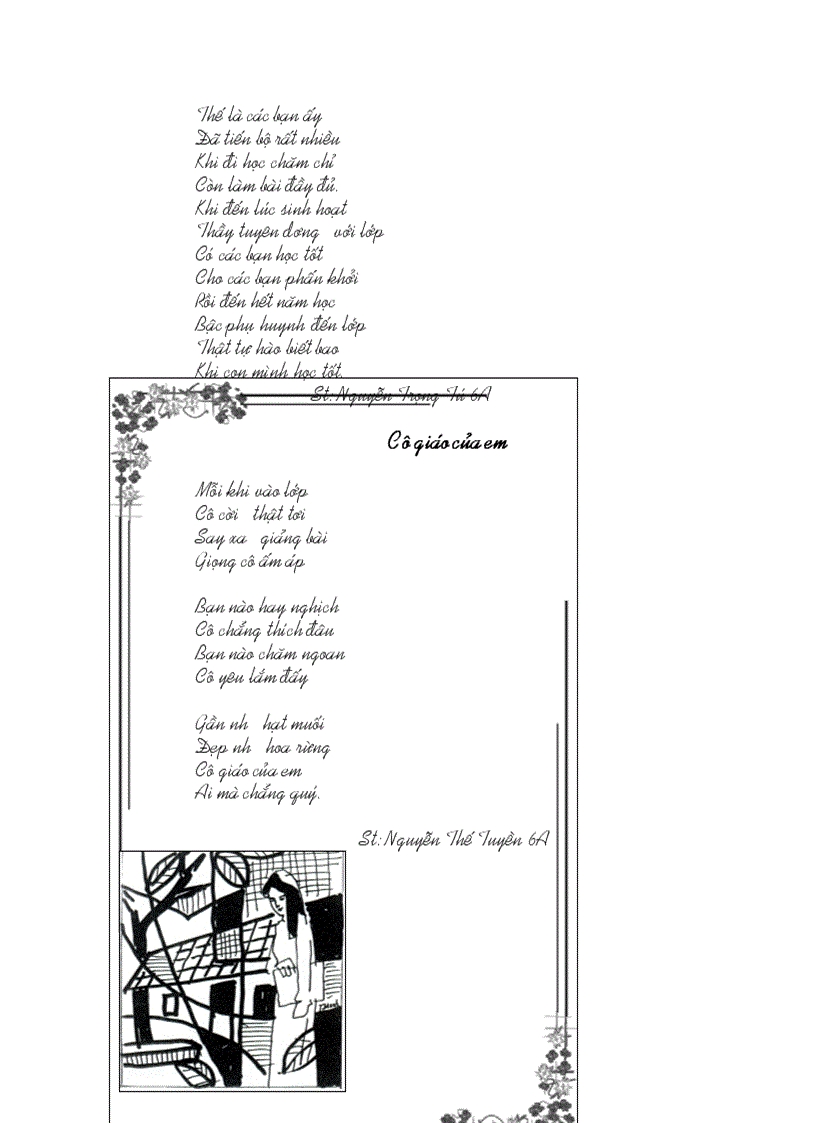 image for page Cac bai tho hay ve thay co