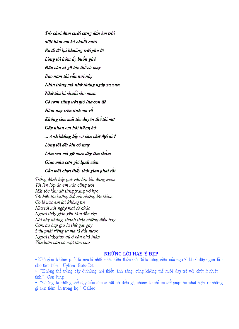 image for page Cac bai tho hay ve thay co