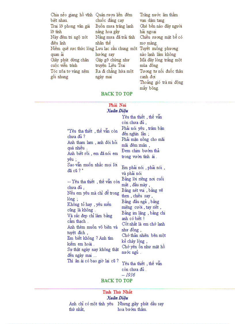 image for page Các bài thơ tình