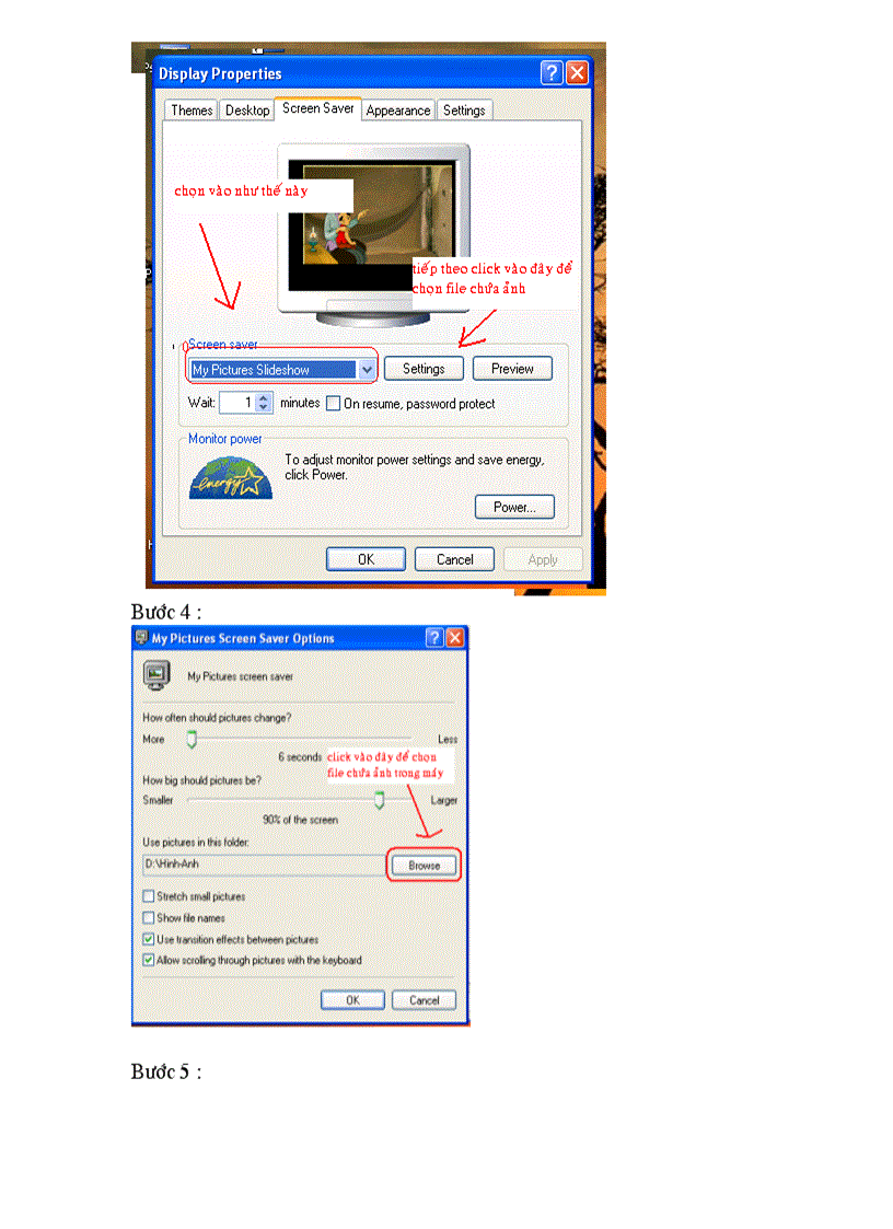 image for page Cách làm màn hình chờ máy tính