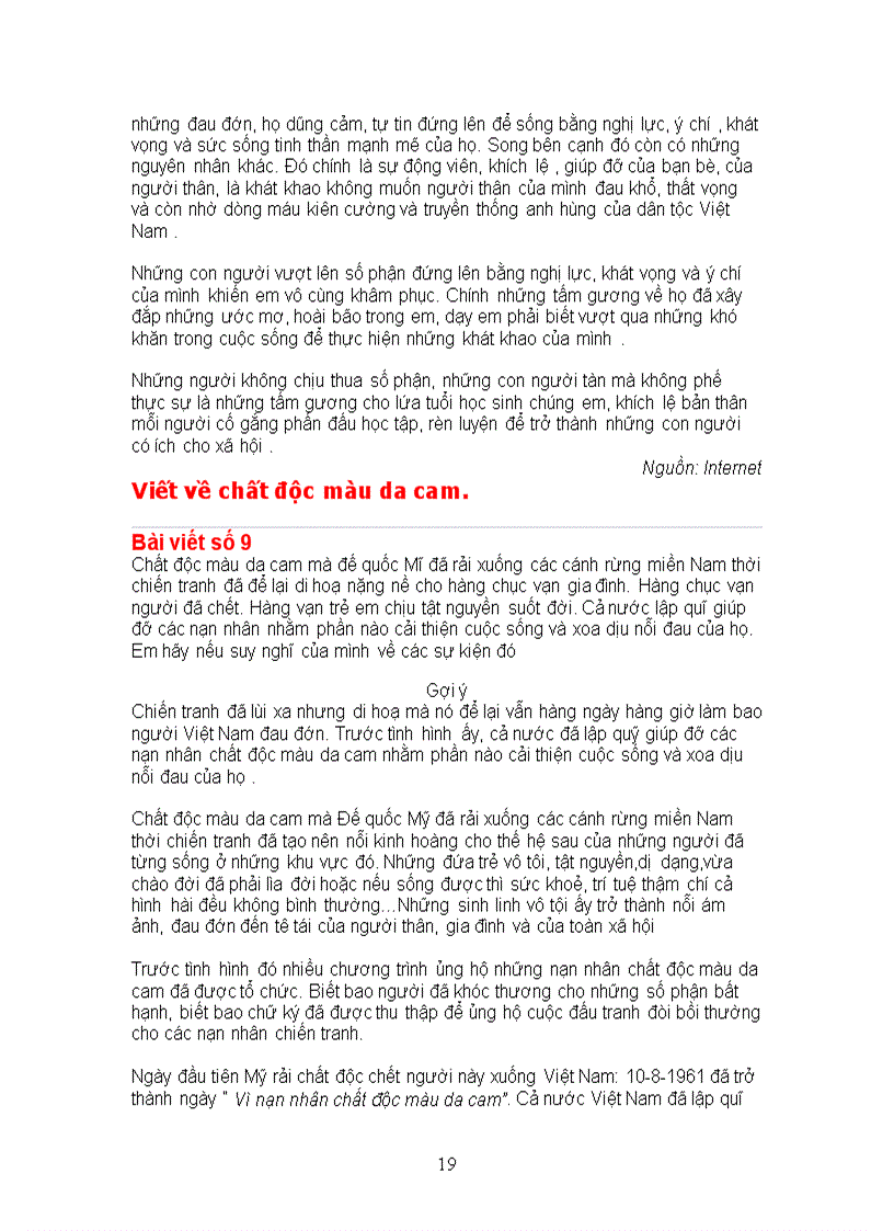 image for page Cách làm và tuyển tập các bài văn nghị luận Lớp 9 P1