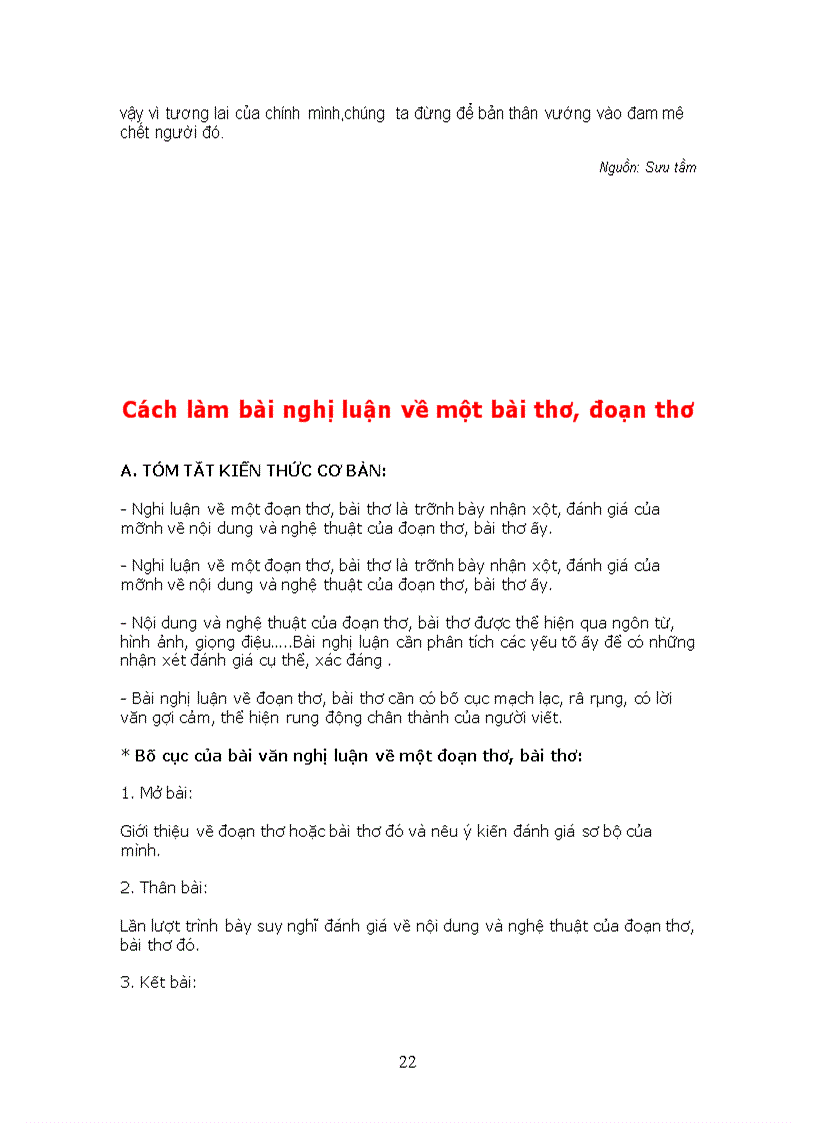 image for page Cách làm và tuyển tập các bài văn nghị luận Lớp 9 P1