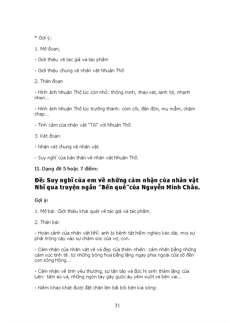 image for page Cách làm và tuyển tập các bài văn nghị luận Lớp 9 P1