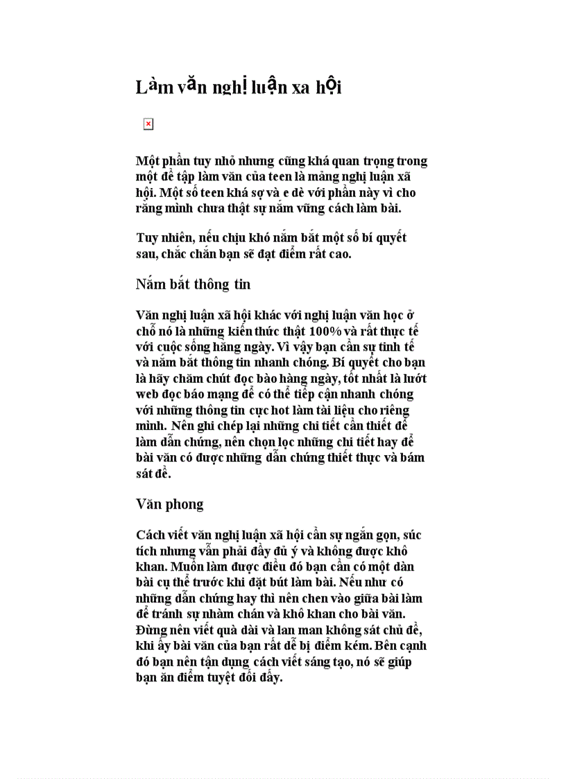 image for page Cach Lam van Nghi Luan XA HOI hay