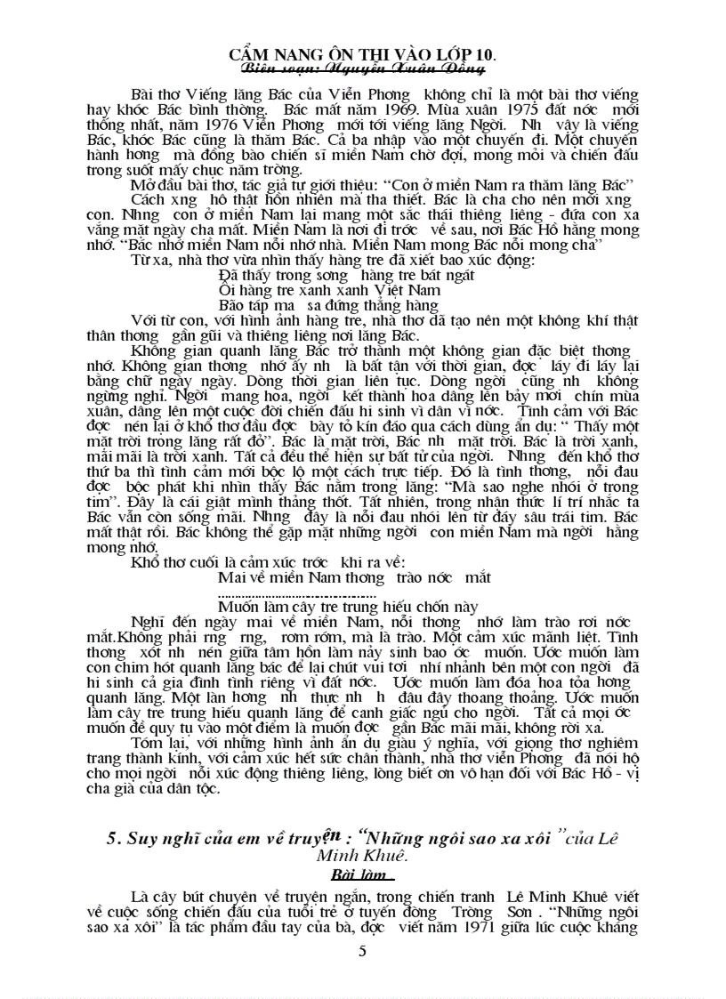 image for page Cẩm nang ôn thi vào lớp 10 Phần 2 35 bài văn tự luận