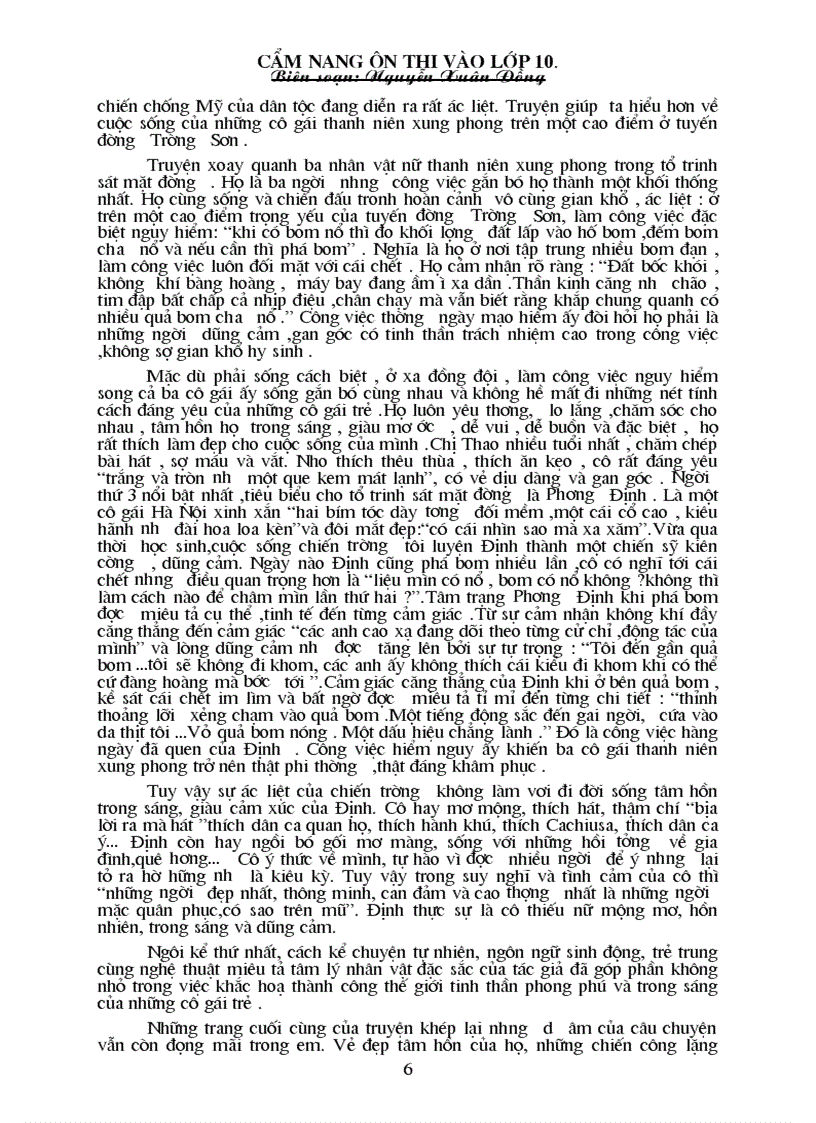 image for page Cẩm nang ôn thi vào lớp 10 Phần 2 35 bài văn tự luận