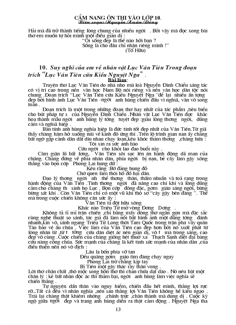 image for page Cẩm nang ôn thi vào lớp 10 Phần 2 35 bài văn tự luận