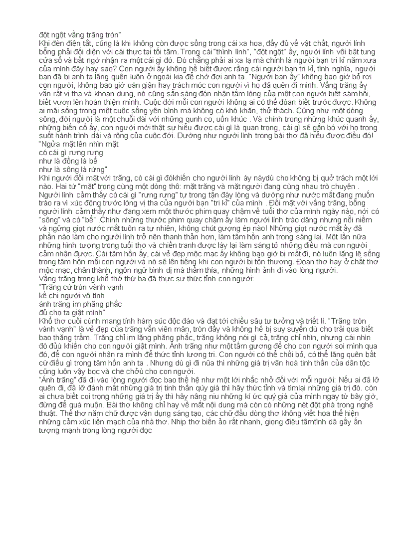 image for page Cảm nghĩ của em về bài thơ Ánh Trăng