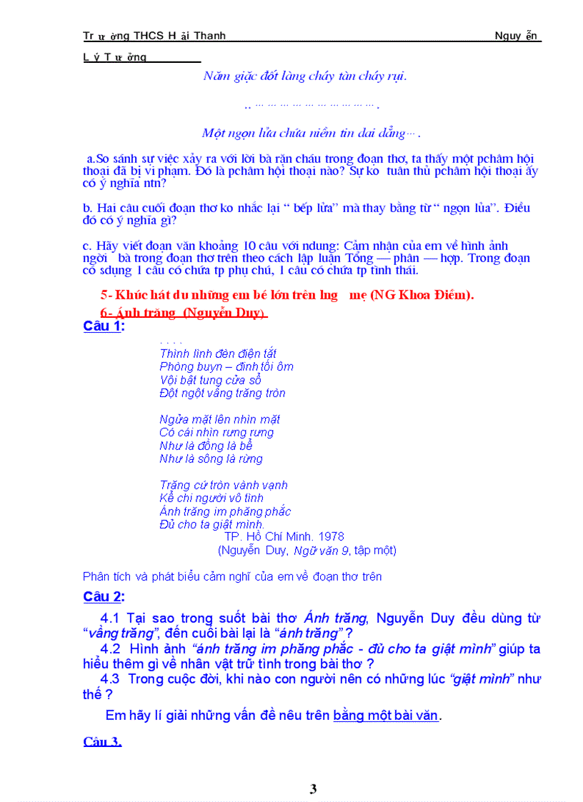 image for page Cau hoi on thi lop 10