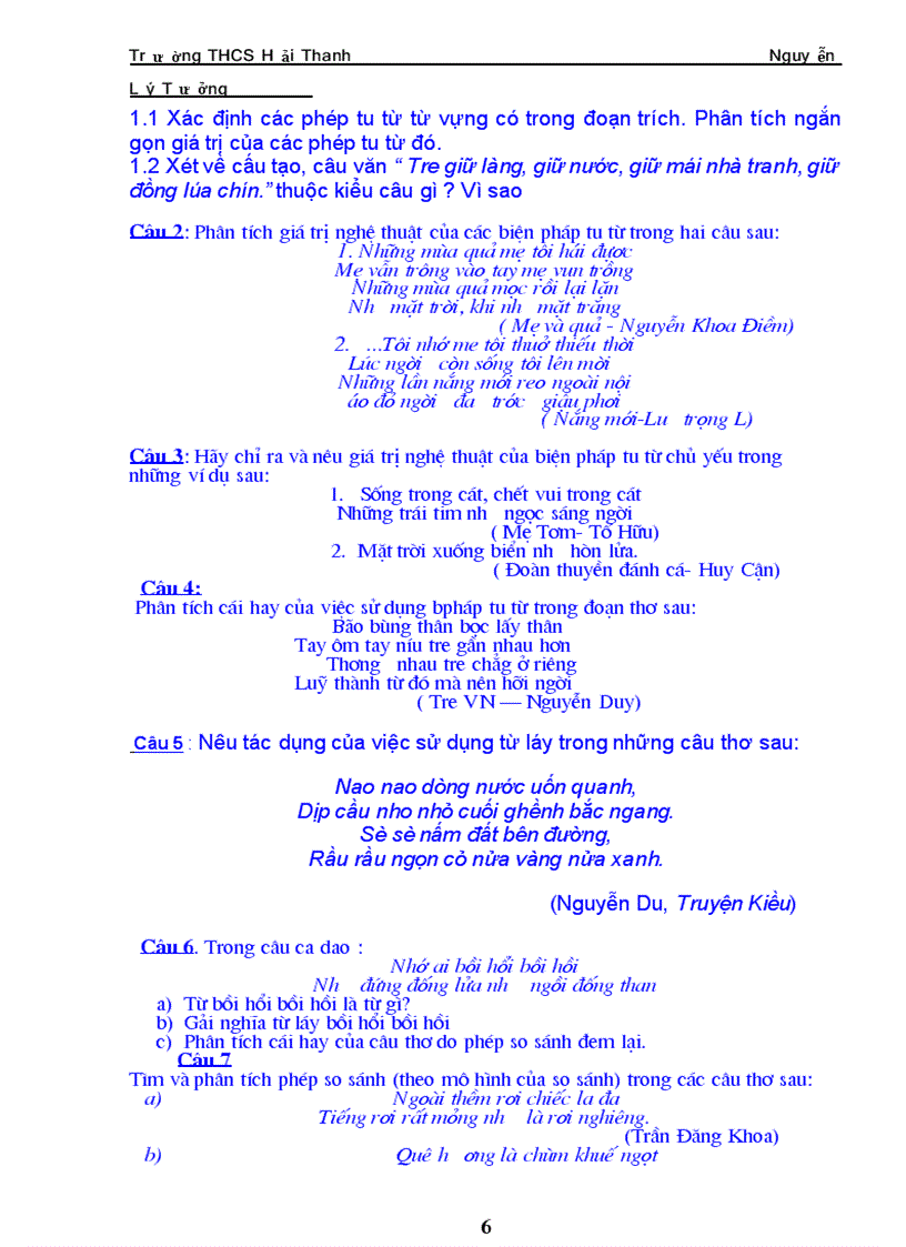 image for page Cau hoi on thi lop 10