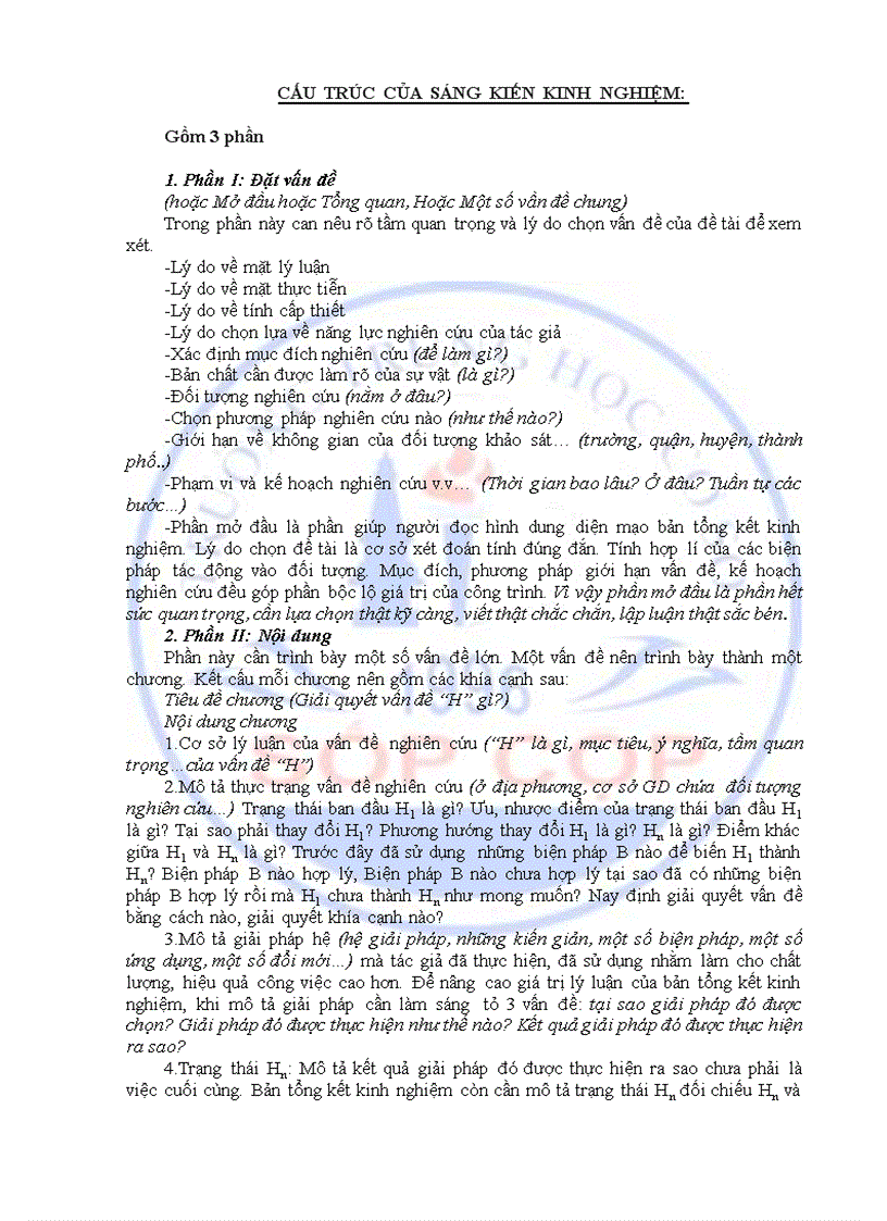 image for page Cấu trúc SKKN