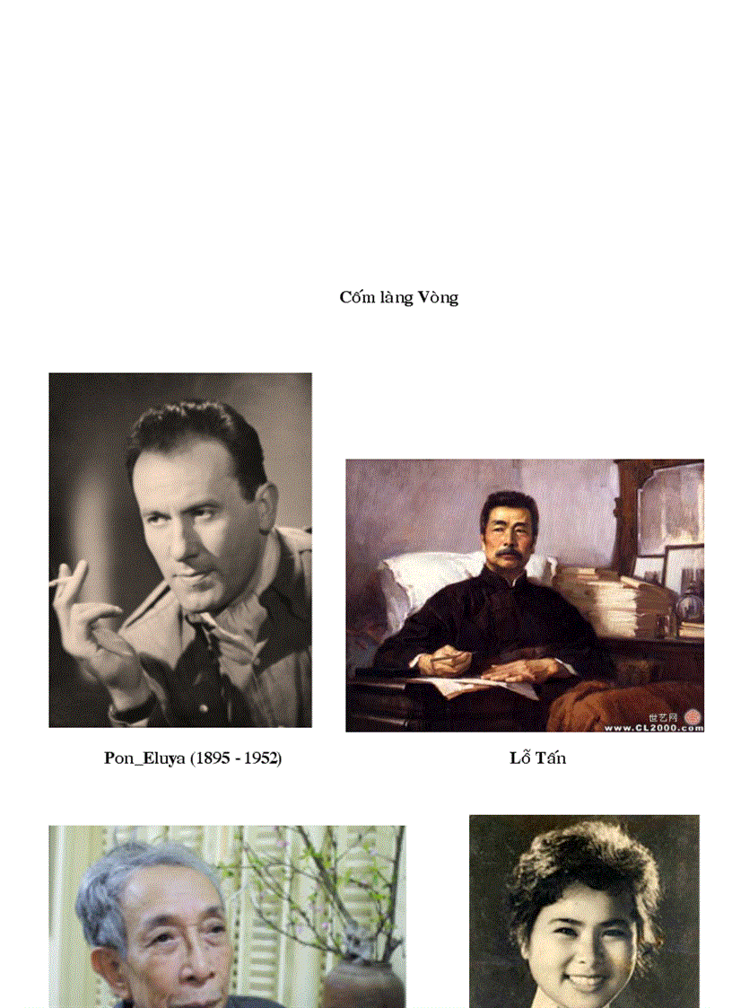 image for page Chân dung 1 số tác giả văn học