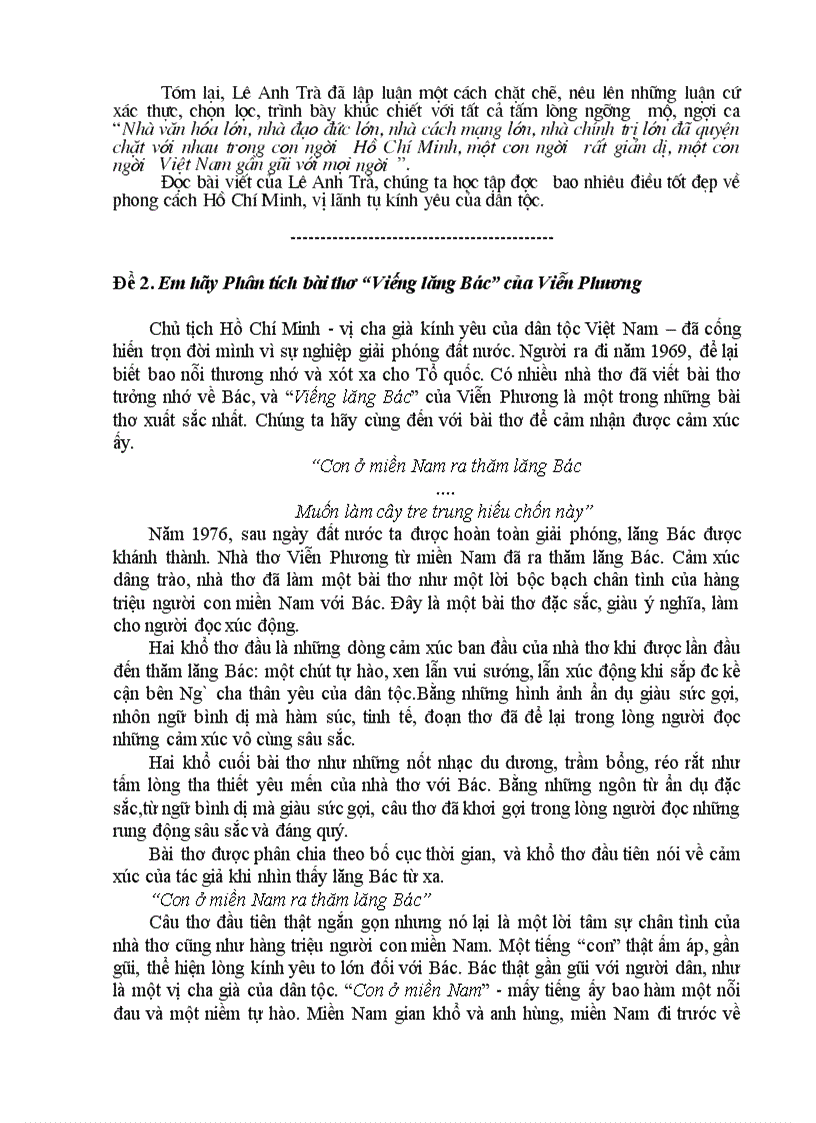 image for page Chọn lọc một số bài văn hay lớp 9