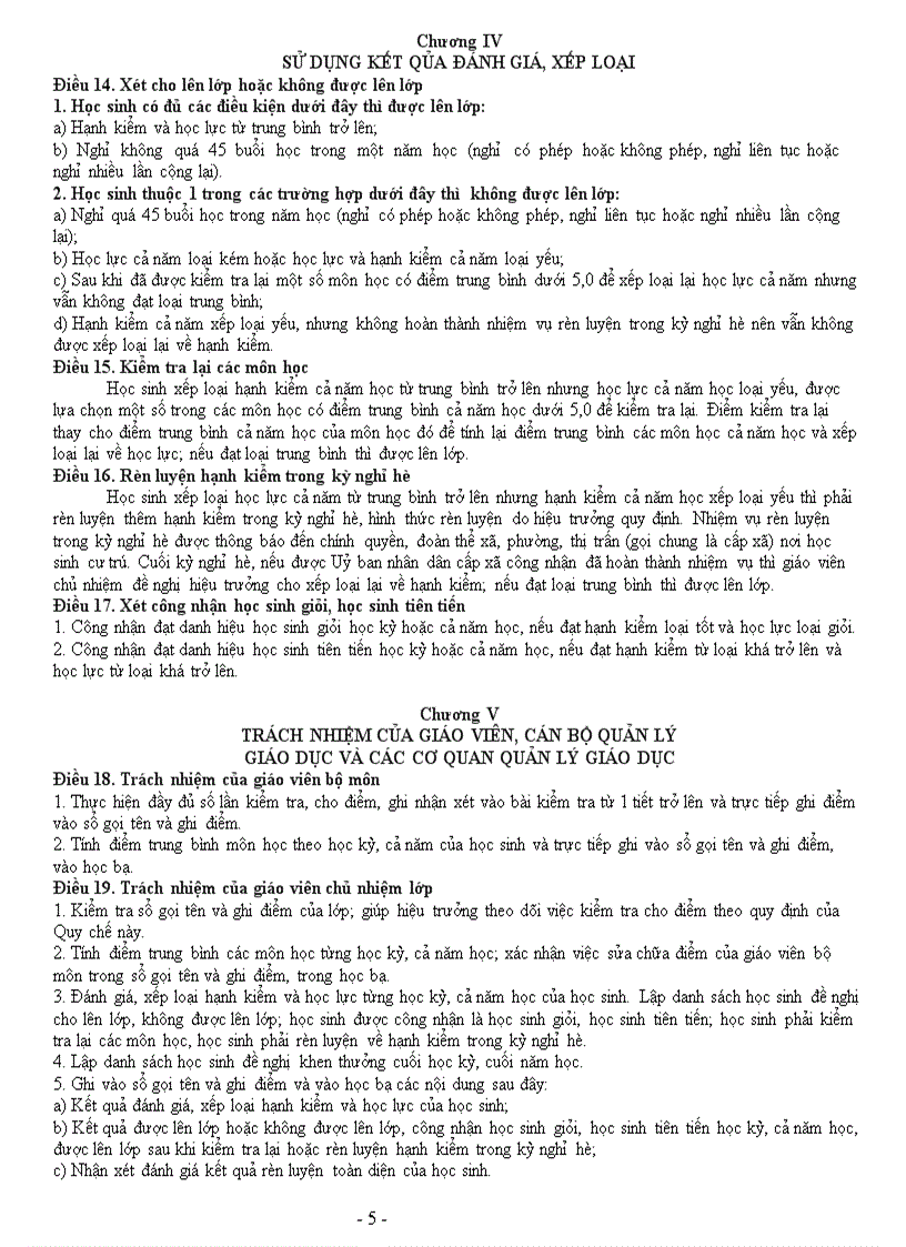 image for page Đánh giá xếp loại học sinh trung học cơ sở và học sinh trung học phổ thông