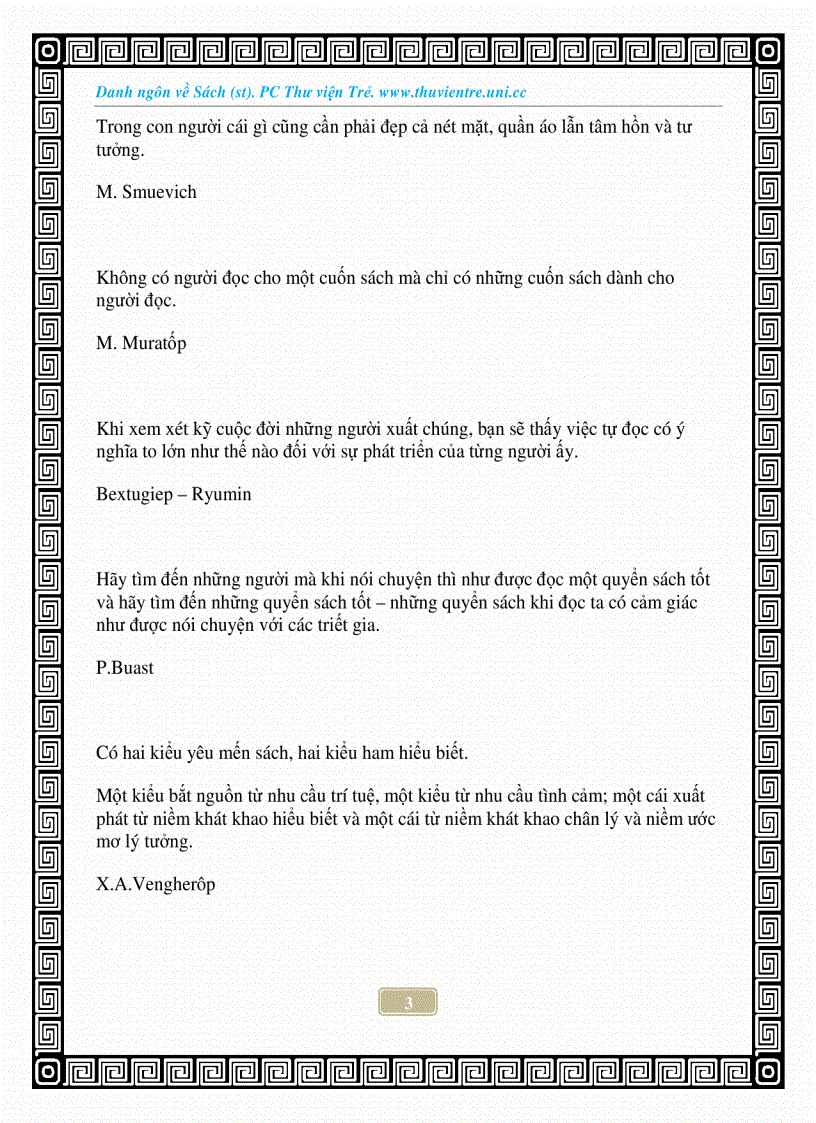 image for page Danh ngôn về sách