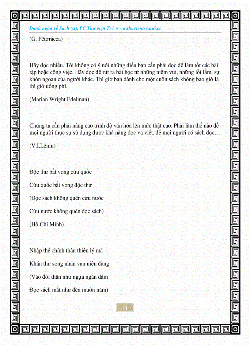 image for page Danh ngôn về sách