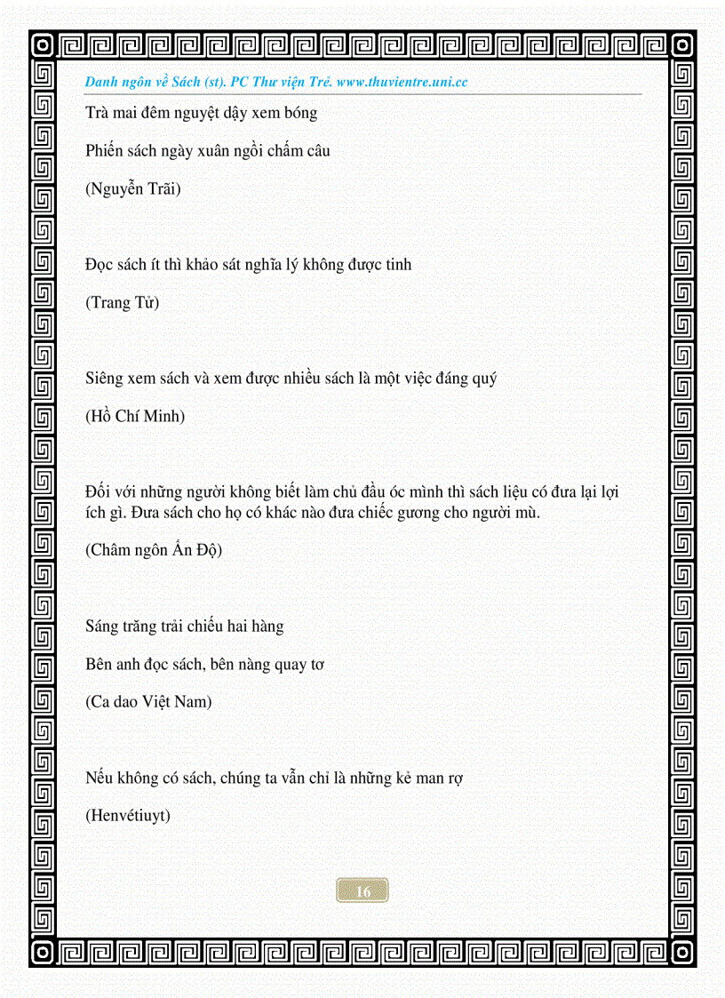 image for page Danh ngôn về sách