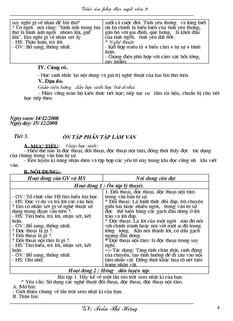 image for page Dạy chiều văn 9