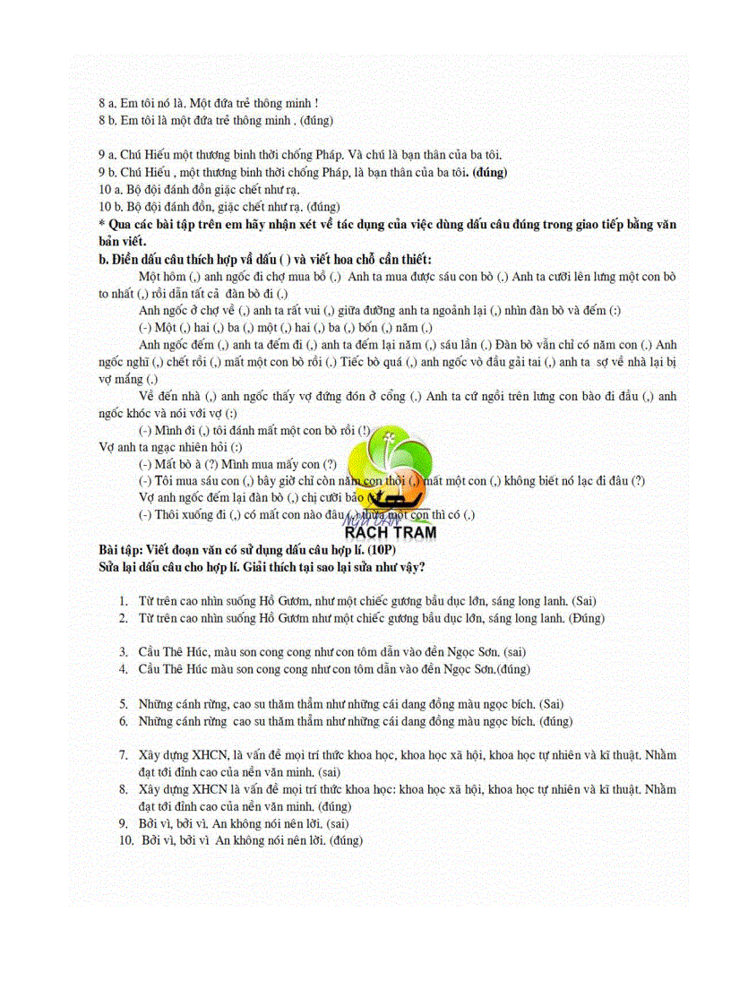 image for page Dạy học dấu câu