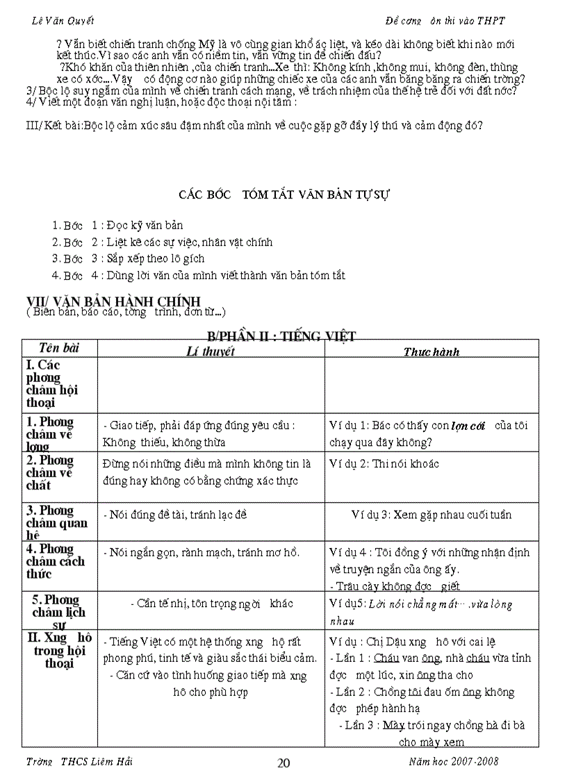 image for page Đề cương ôn tập hk ii thi vào 10