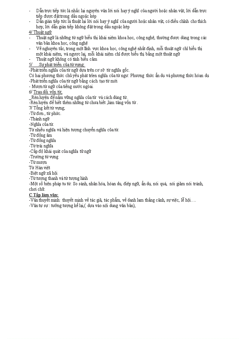 image for page Đề cương ôn tập học kỳ 1