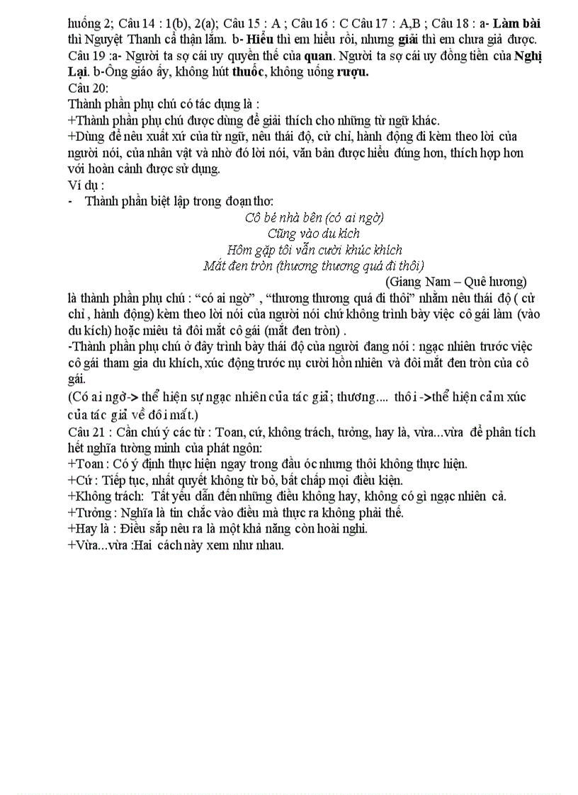 image for page Đề cương ôn tập môn Tiếng Việt 9 HKII