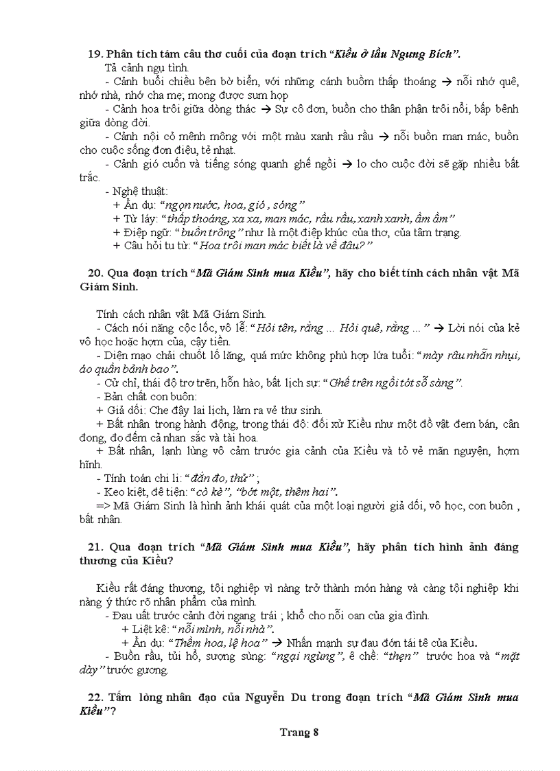 image for page Đề cương ôn tập Ngữ văn 9 chi tiết