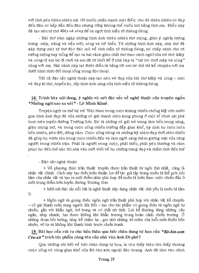 image for page Đề cương ôn tập Ngữ văn 9 chi tiết