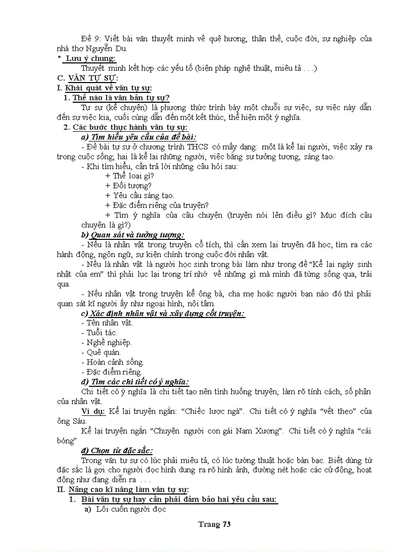 image for page Đề cương ôn tập Ngữ văn 9 chi tiết