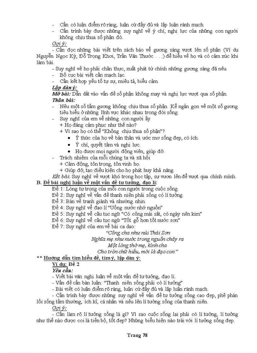 image for page Đề cương ôn tập Ngữ văn 9 chi tiết