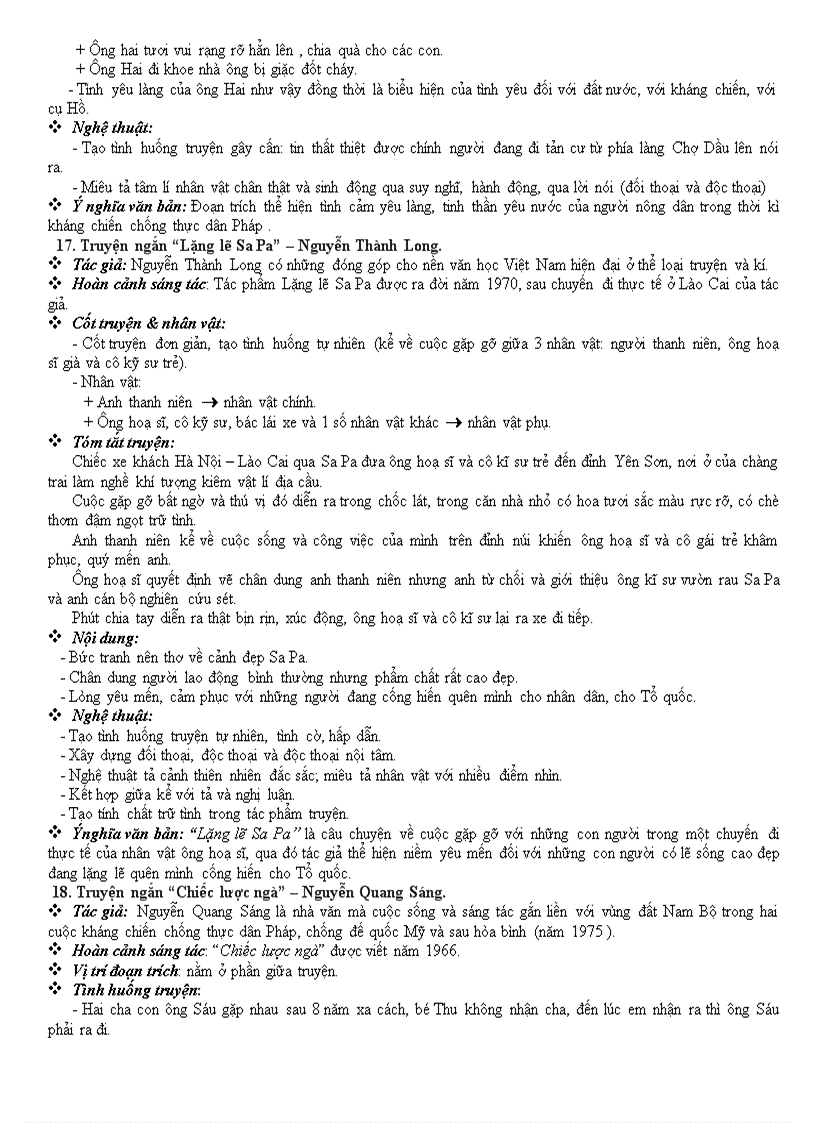 image for page Đề cương ôn tập ngữ văn 9 học kì 1