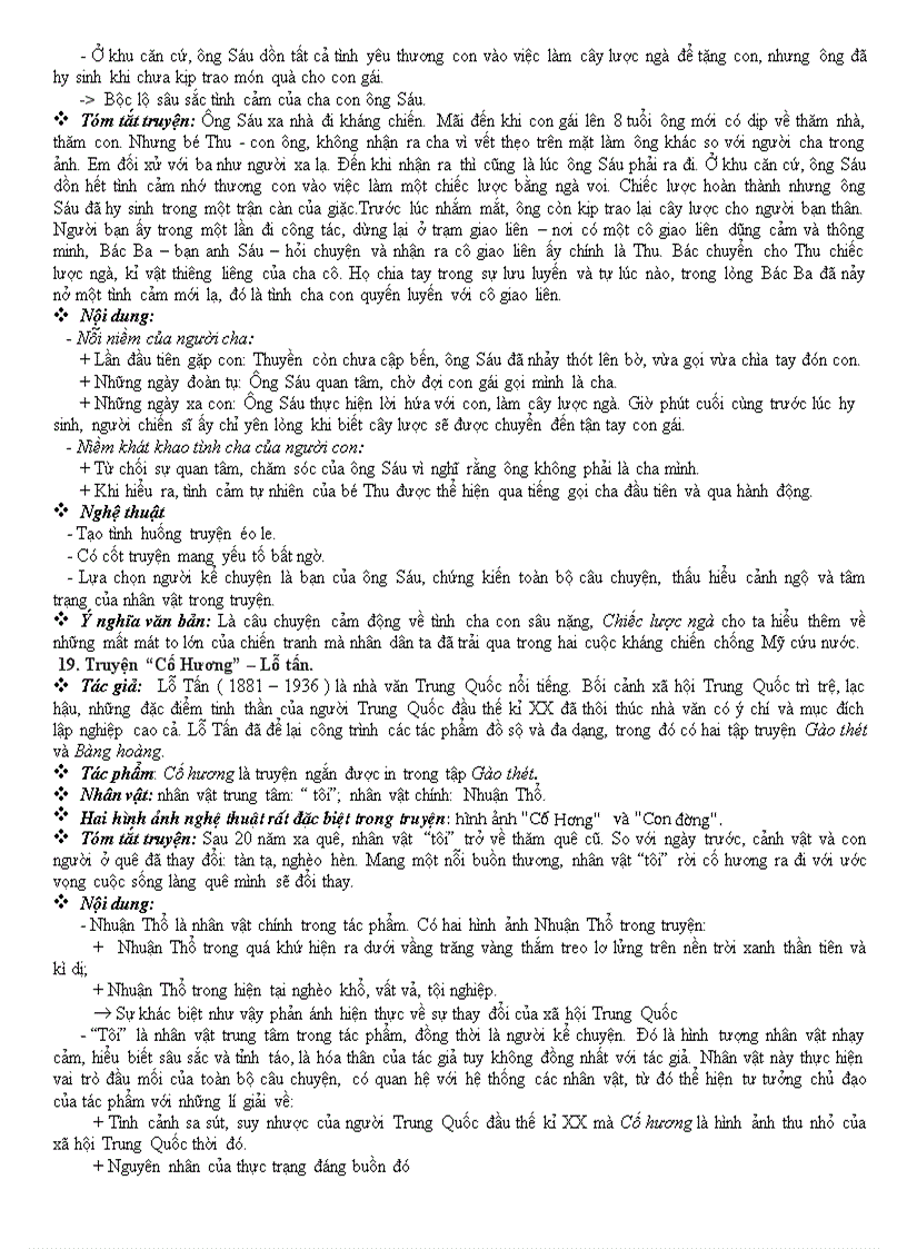 image for page Đề cương ôn tập ngữ văn 9 học kì 1