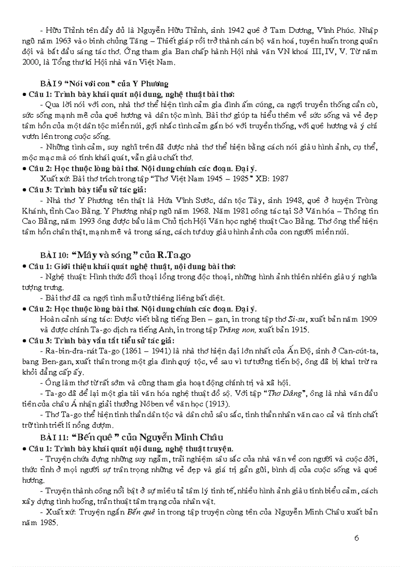 image for page Đề cuơng ôn tập ngữ văn lớp 9