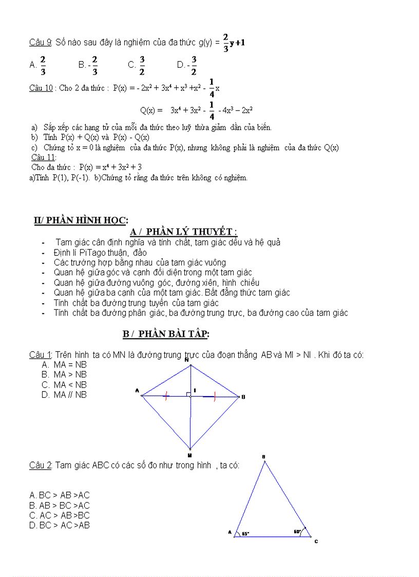 image for page Đề cương ôn tập toán 7