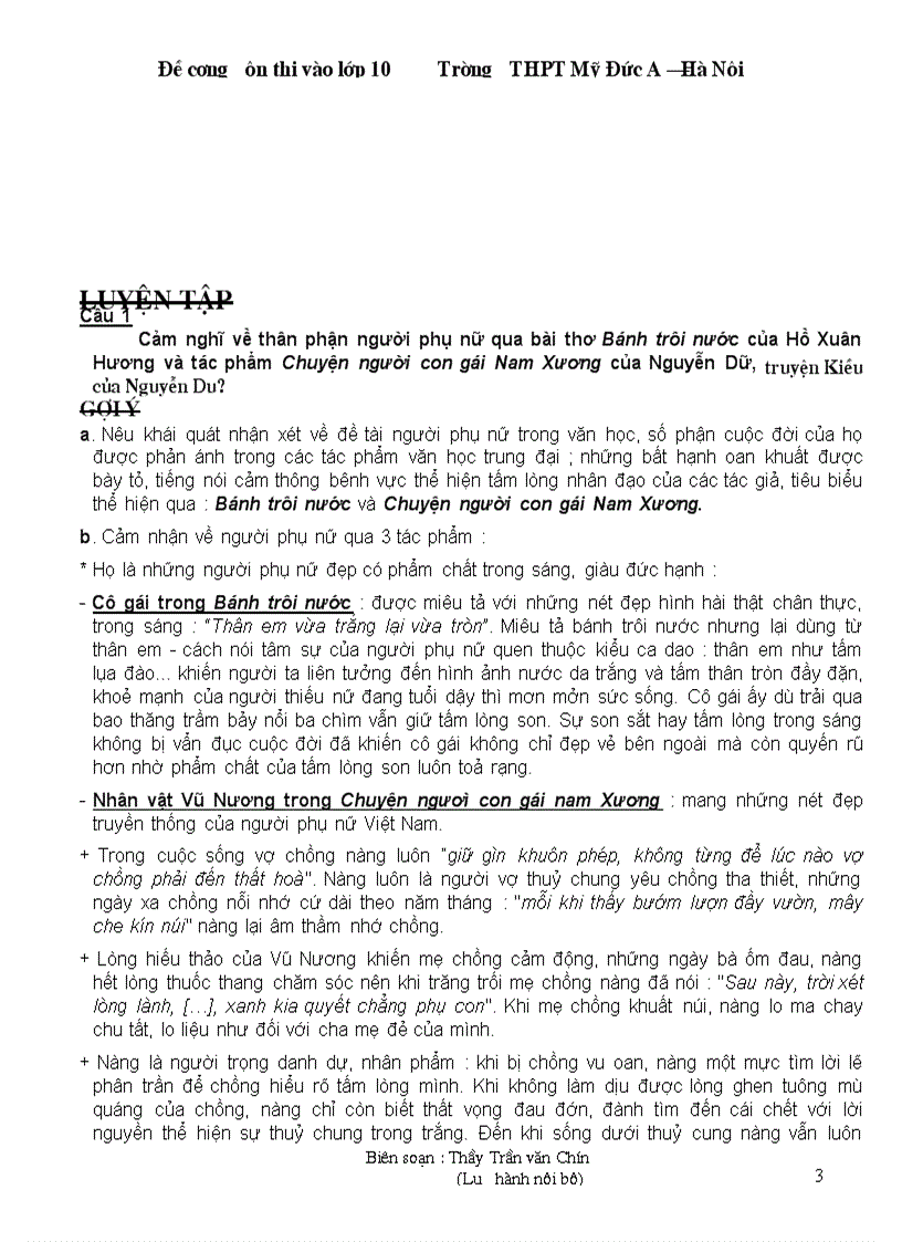 image for page Đề cương ôn thi vào lớp 10