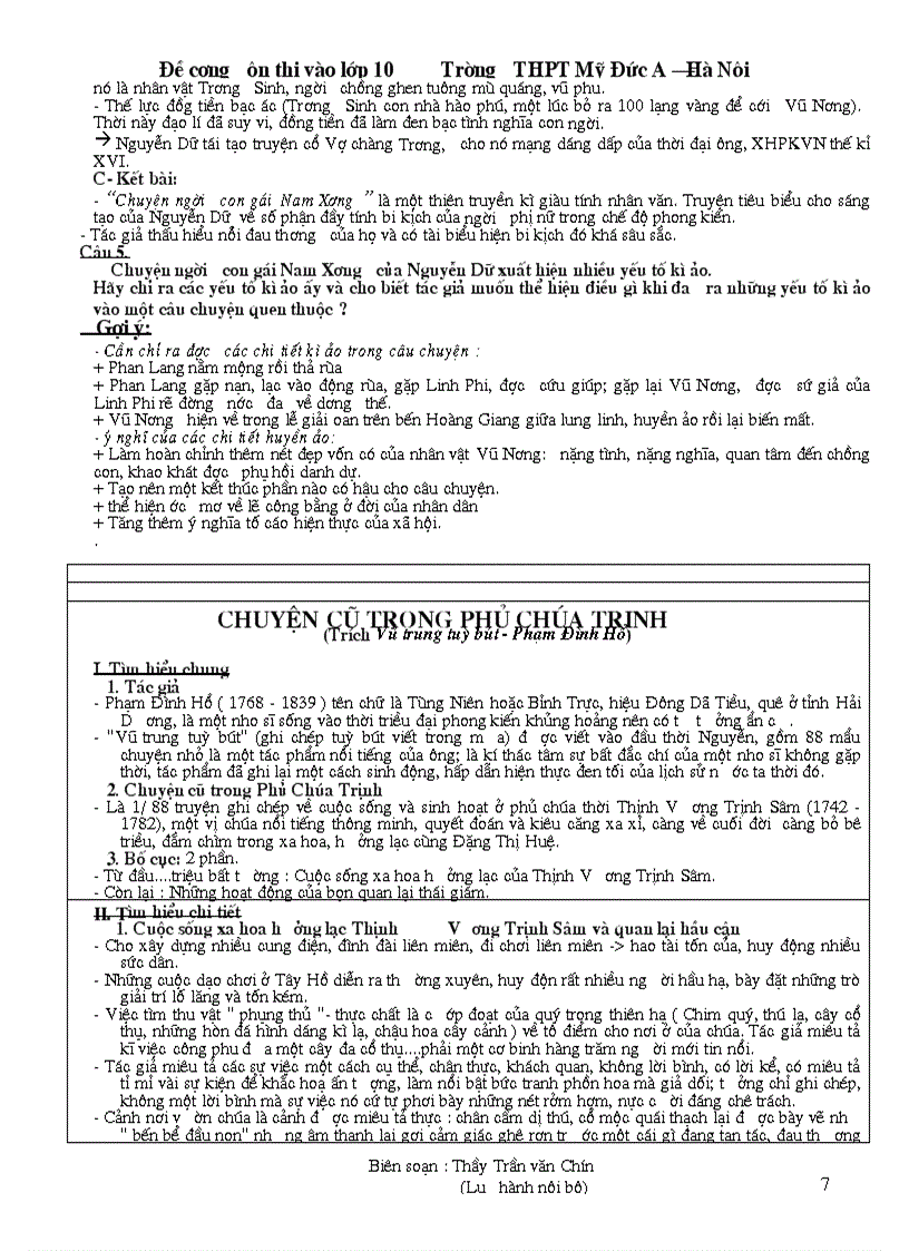 image for page Đề cương ôn thi vào lớp 10