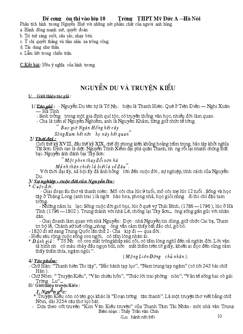 image for page Đề cương ôn thi vào lớp 10