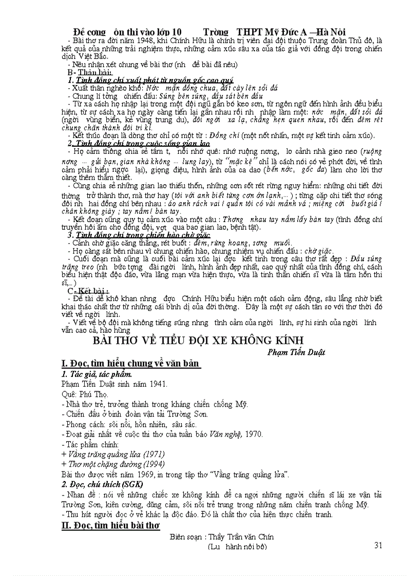 image for page Đề cương ôn thi vào lớp 10