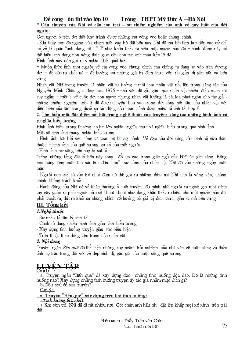 image for page Đề cương ôn thi vào lớp 10