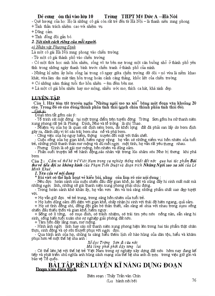 image for page Đề cương ôn thi vào lớp 10