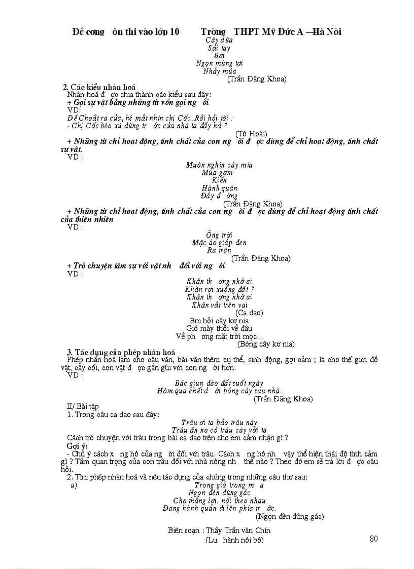 image for page Đề cương ôn thi vào lớp 10