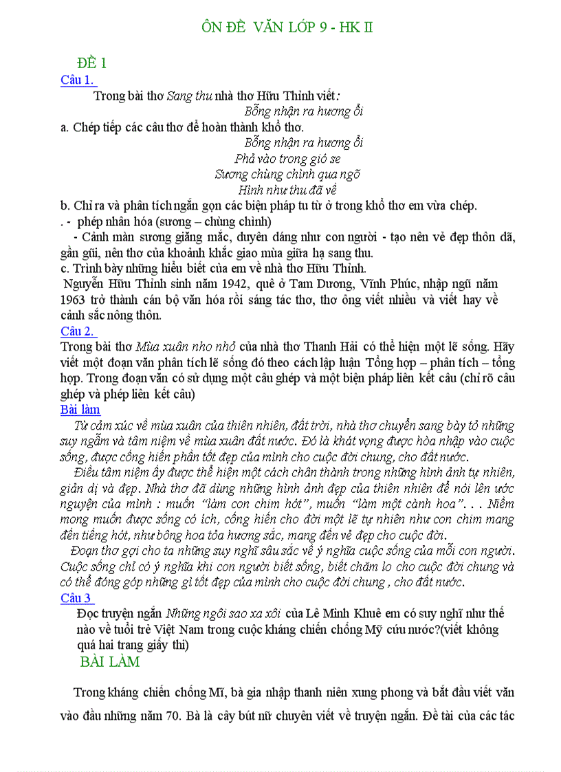 image for page Đề cương văn 9 hk ii