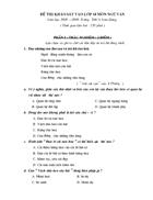 Đề khảo sát lớp 9 08 09