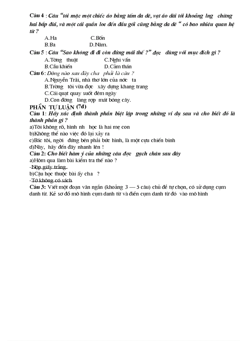 image for page Đề kiểm tra 1 tiết Văn 9