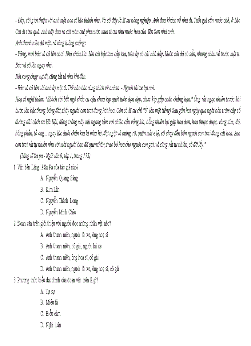 image for page Đề kiểm tra ngữ văn 9 mới