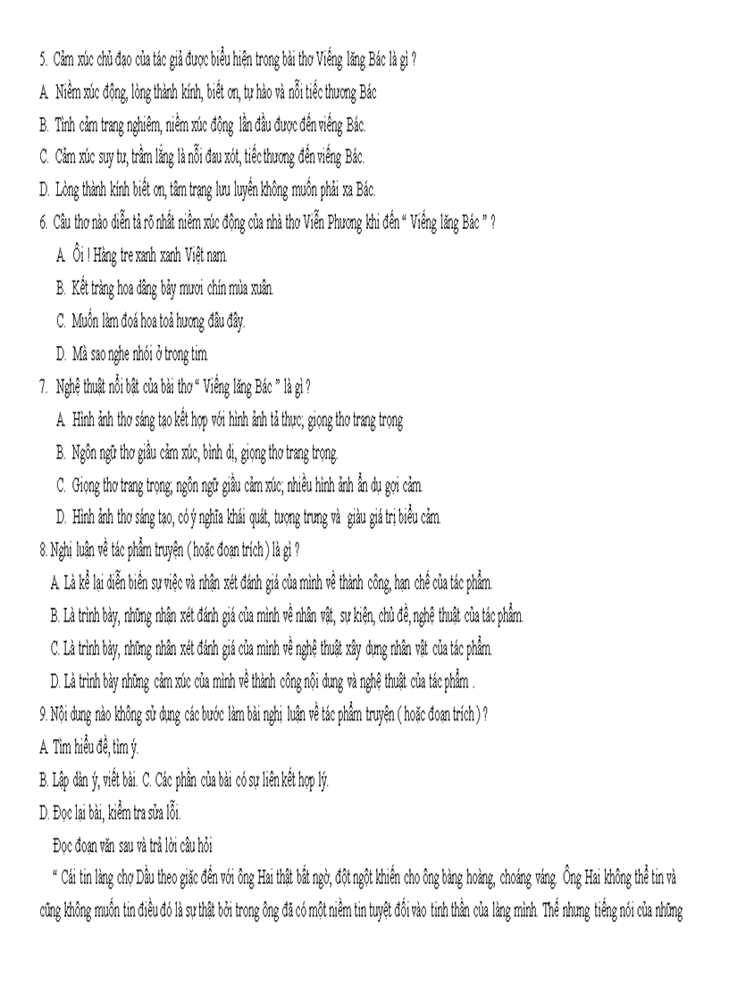 image for page Đề kiểm tra ngữ văn 9 mới